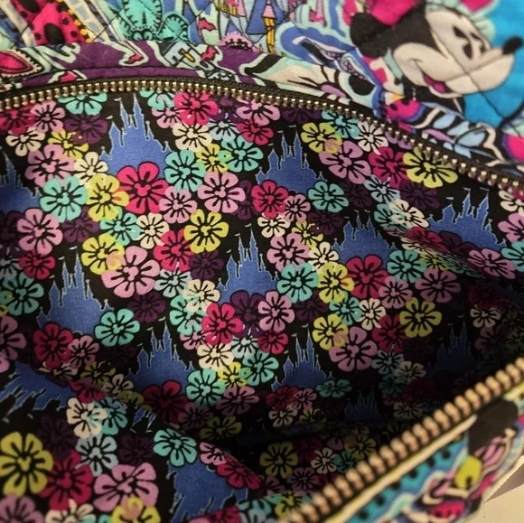 Vera Bradley Disney Large On the Go Crossbody Mickey's Paisley Celebration